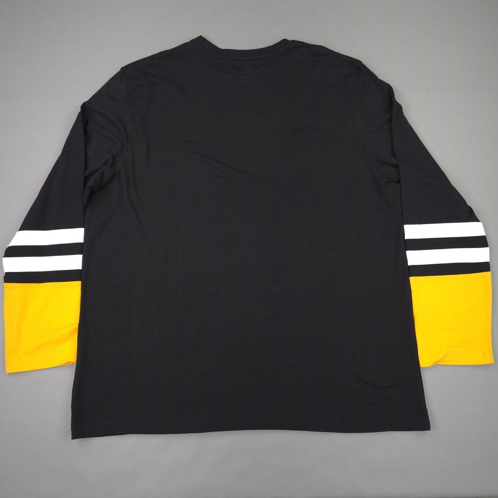 Pittsburgh Penguins Shirt Mens 2XL Black NHL Hockey Long Sleeve Majestic Tee - Picture 7 of 11
